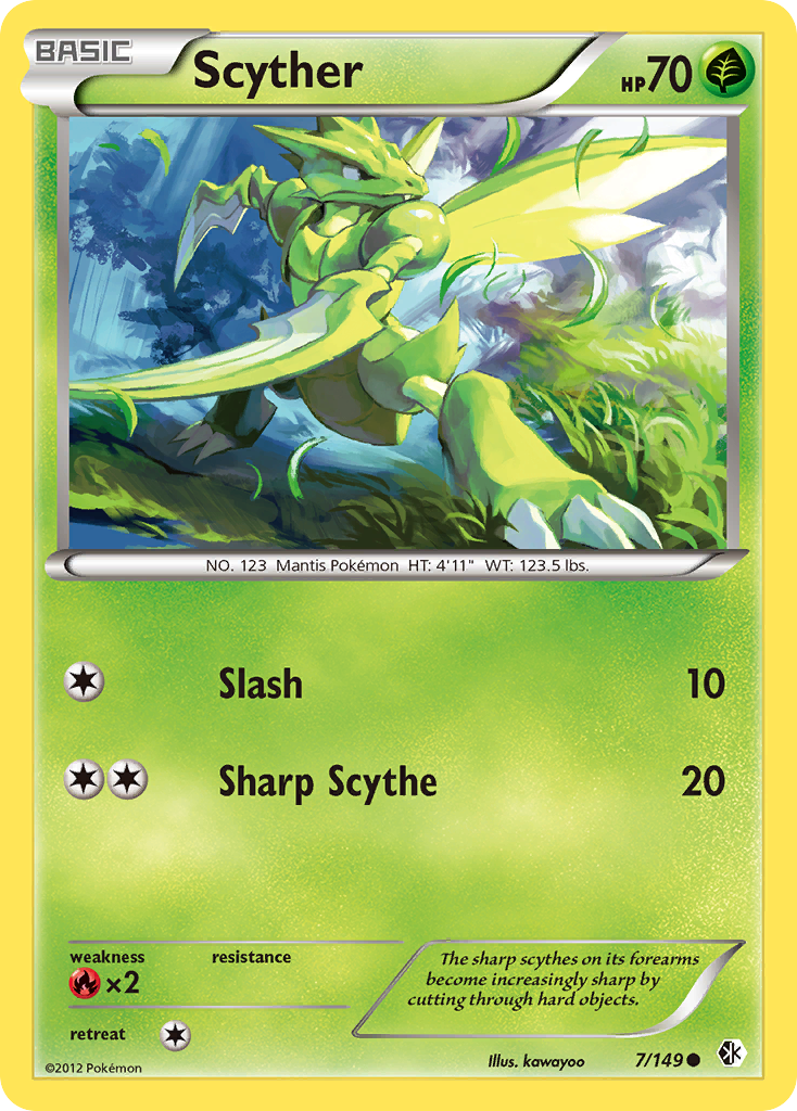 Scyther (7/149) [Black & White: Boundaries Crossed] | Eastridge Sports Cards & Games