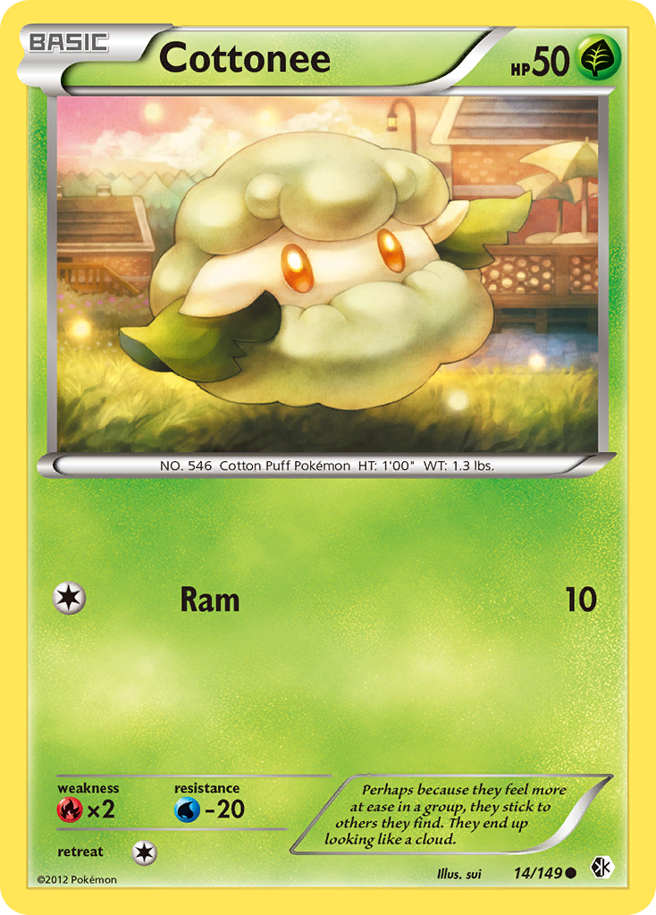 Cottonee (14/149) [Black & White: Boundaries Crossed] | Eastridge Sports Cards & Games