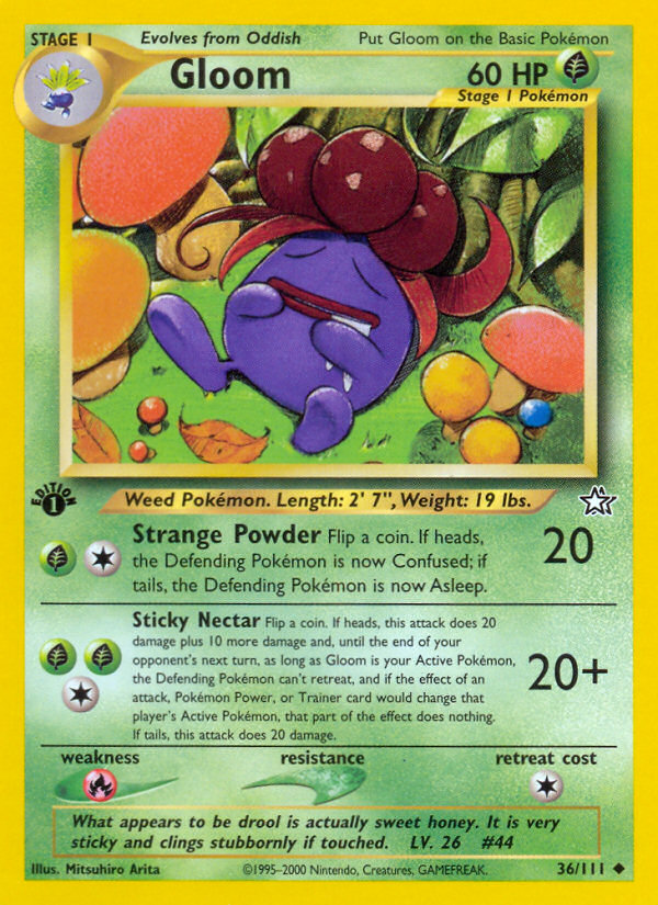 Gloom (36/111) [Neo Genesis 1st Edition] | Eastridge Sports Cards & Games