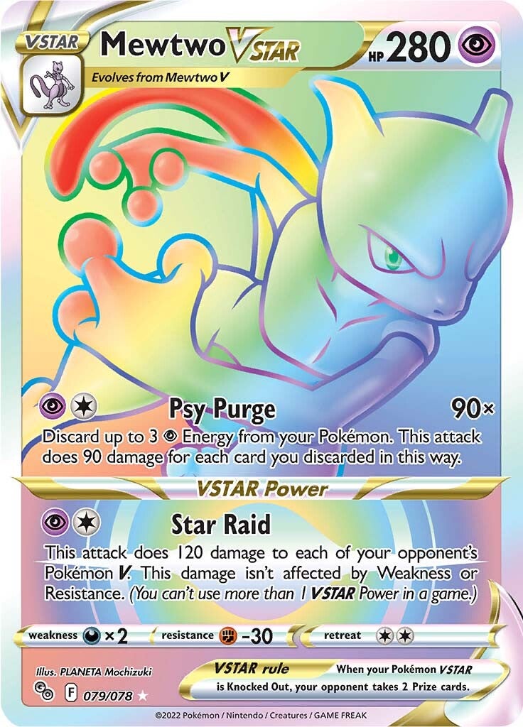 Mewtwo VSTAR (079/078) [Pokémon GO] | Eastridge Sports Cards & Games