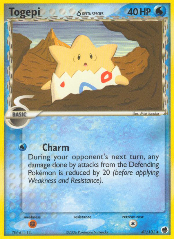 Togepi (41/101) (Delta Species) [EX: Dragon Frontiers] | Eastridge Sports Cards & Games