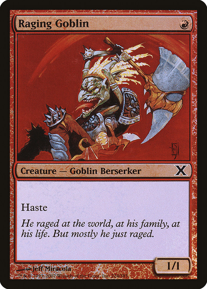 Raging Goblin (Premium Foil) [Tenth Edition] | Eastridge Sports Cards & Games