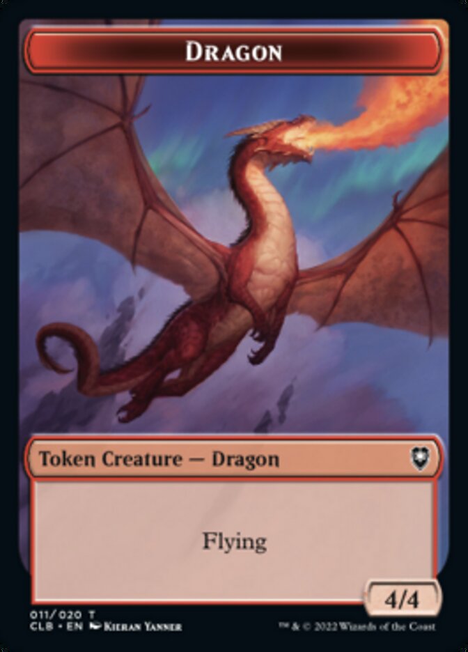 Treasure // Dragon Double-sided Token [Commander Legends: Battle for Baldur's Gate Tokens] | Eastridge Sports Cards & Games