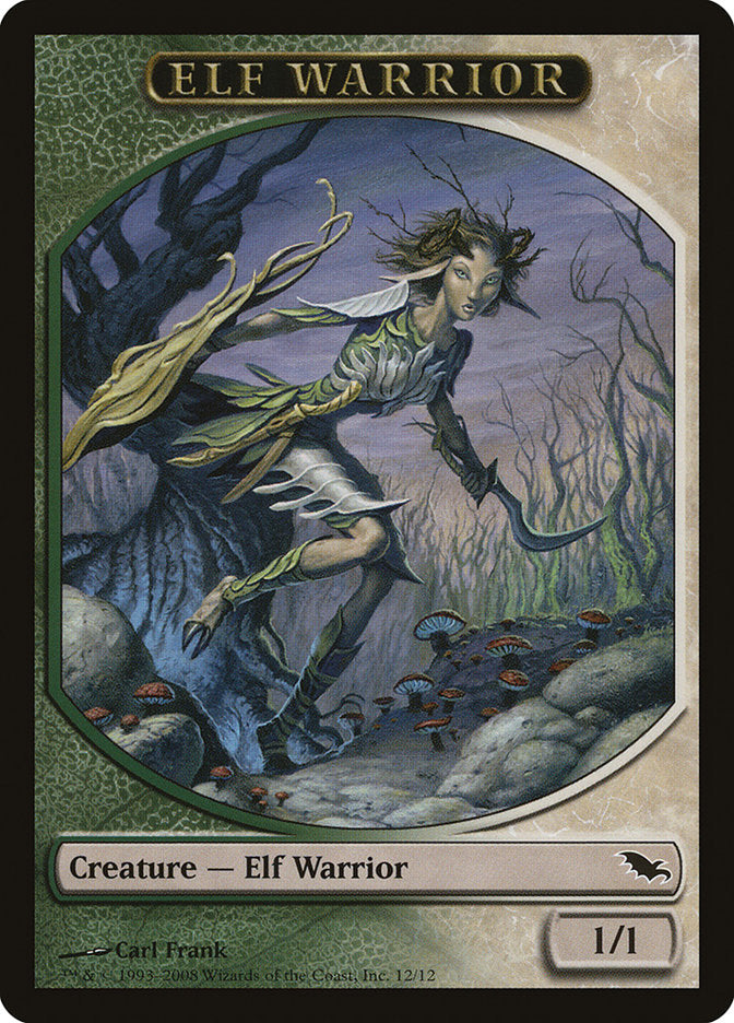 Elf Warrior (12/12) [Shadowmoor Tokens] | Eastridge Sports Cards & Games