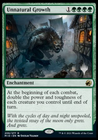 Unnatural Growth (Promo Pack) [Innistrad: Midnight Hunt Promos] | Eastridge Sports Cards & Games