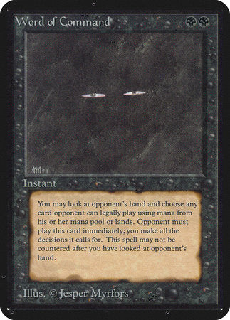 Word of Command [Limited Edition Alpha] | Eastridge Sports Cards & Games
