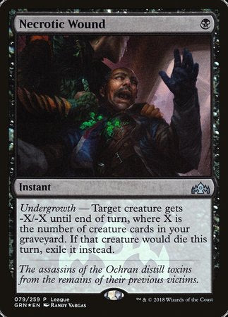 Necrotic Wound [Guilds of Ravnica Promos] | Eastridge Sports Cards & Games