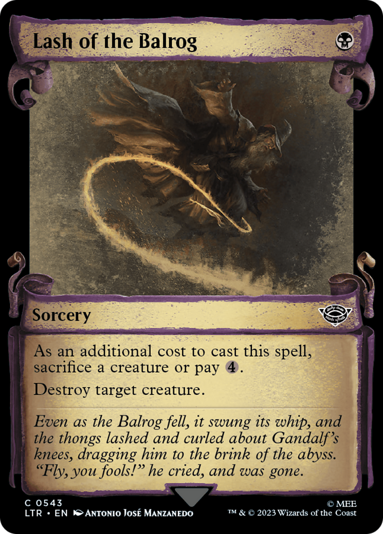 Lash of the Balrog [The Lord of the Rings: Tales of Middle-Earth Showcase Scrolls] | Eastridge Sports Cards & Games