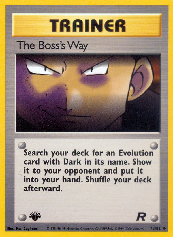 The Boss's Way (73/82) [Team Rocket 1st Edition] | Eastridge Sports Cards & Games