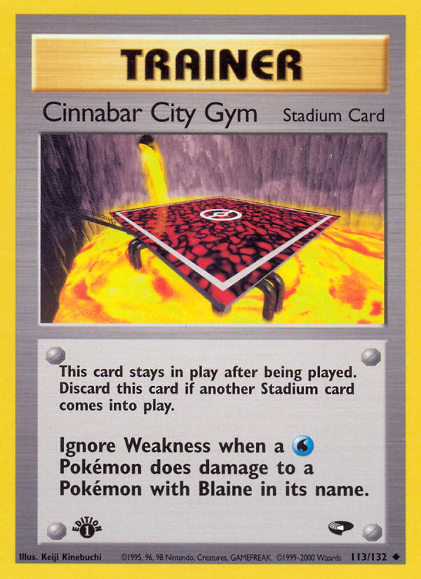 Cinnabar City Gym (113/132) [Gym Challenge 1st Edition] | Eastridge Sports Cards & Games