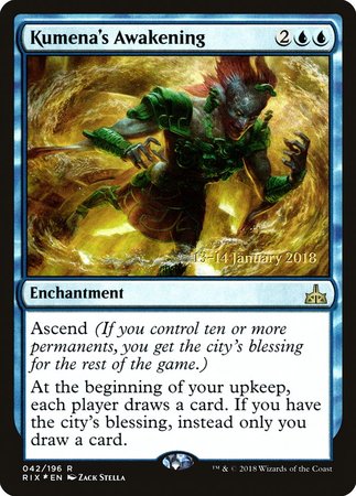 Kumena's Awakening [Rivals of Ixalan Promos] | Eastridge Sports Cards & Games