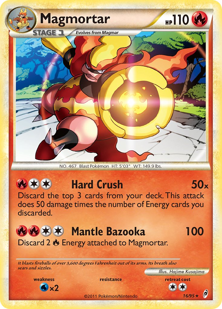 Magmortar (16/95) (Theme Deck Exclusive) [HeartGold & SoulSilver: Call of Legends] | Eastridge Sports Cards & Games