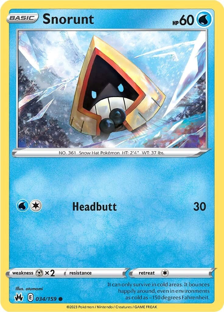 Snorunt (034/159) [Sword & Shield: Crown Zenith] | Eastridge Sports Cards & Games