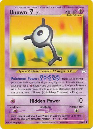 Unown [Y] (40/64) [Neo Revelation Unlimited] | Eastridge Sports Cards & Games