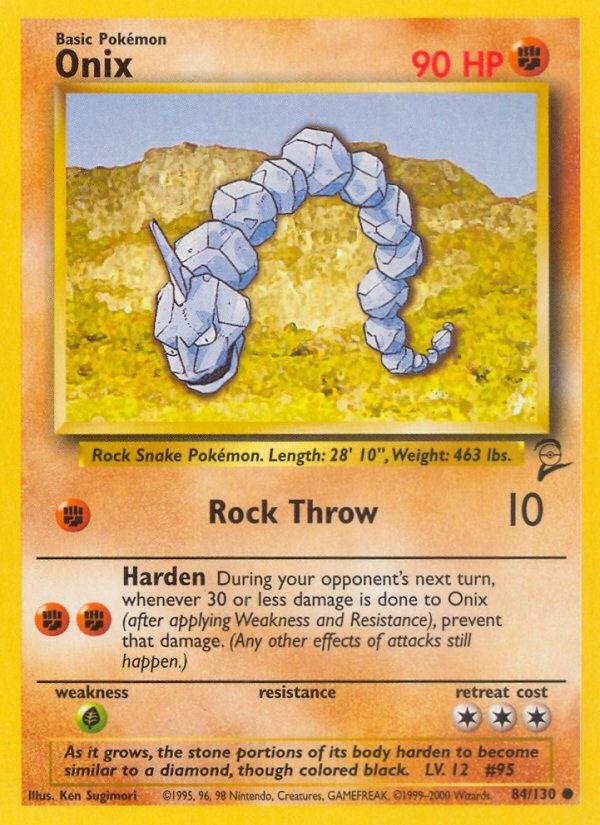 Onix (84/130) [Base Set 2] | Eastridge Sports Cards & Games