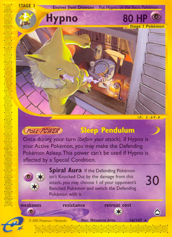 Hypno (16/147) [Aquapolis] | Eastridge Sports Cards & Games