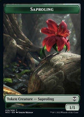Beast // Saproling Double-sided Token [Streets of New Capenna Commander Tokens] | Eastridge Sports Cards & Games