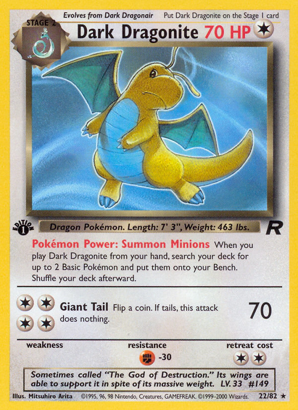 Dark Dragonite (22/82) [Team Rocket 1st Edition] | Eastridge Sports Cards & Games