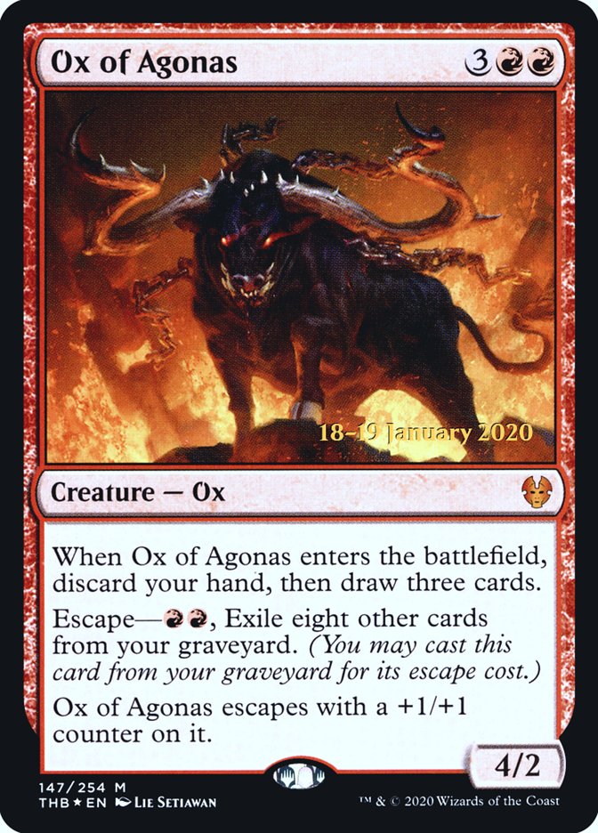 Ox of Agonas [Theros Beyond Death Prerelease Promos] | Eastridge Sports Cards & Games