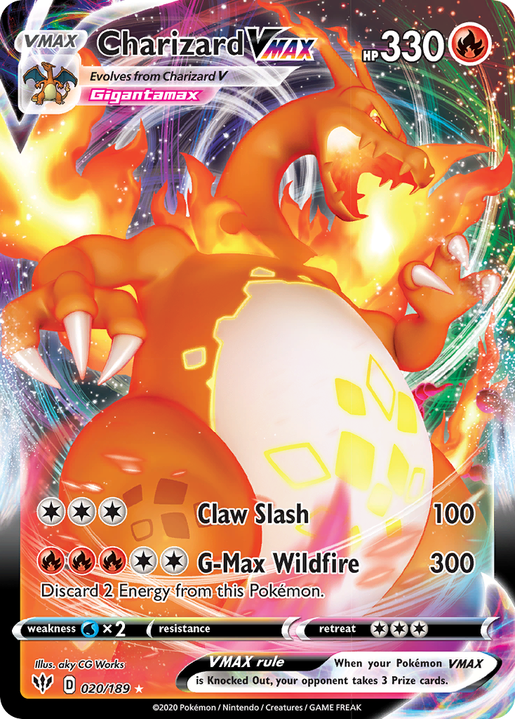 Charizard VMAX (020/189) [Sword & Shield: Darkness Ablaze] | Eastridge Sports Cards & Games