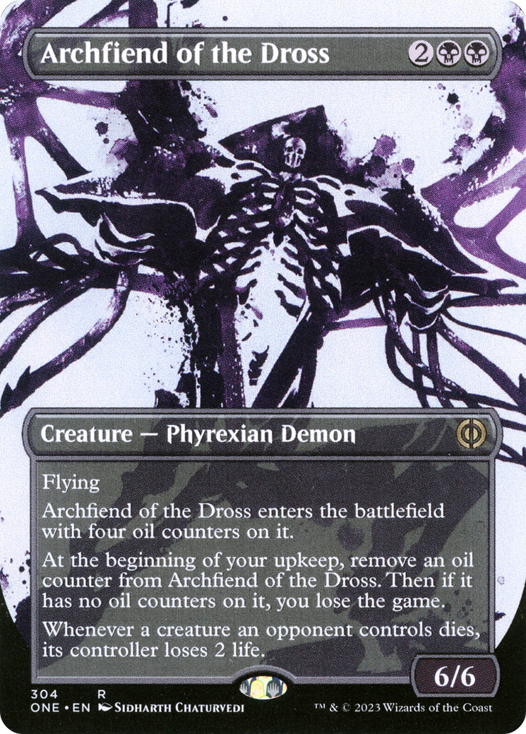 Archfiend of the Dross (Borderless Ichor) [Phyrexia: All Will Be One] | Eastridge Sports Cards & Games