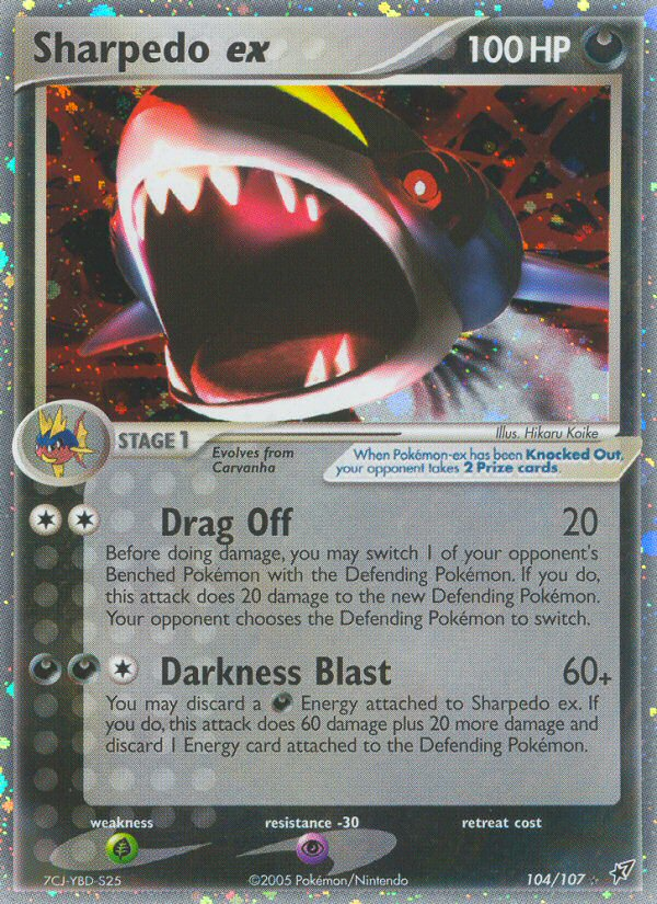 Sharpedo ex (104/107) [EX: Deoxys] | Eastridge Sports Cards & Games