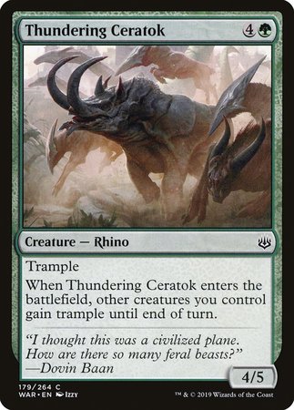 Thundering Ceratok [War of the Spark] | Eastridge Sports Cards & Games