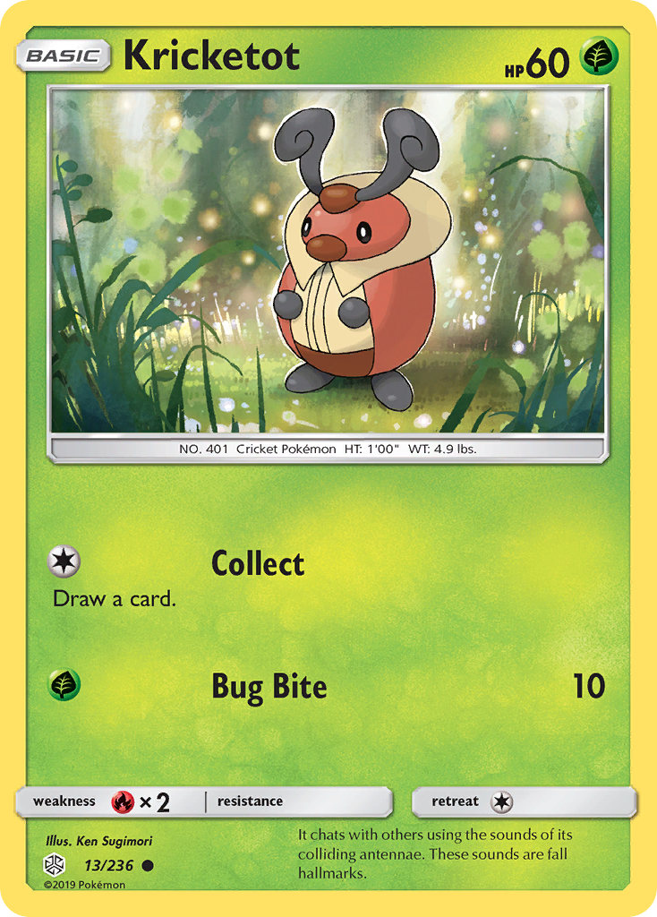 Kricketot (13/236) [Sun & Moon: Cosmic Eclipse] | Eastridge Sports Cards & Games