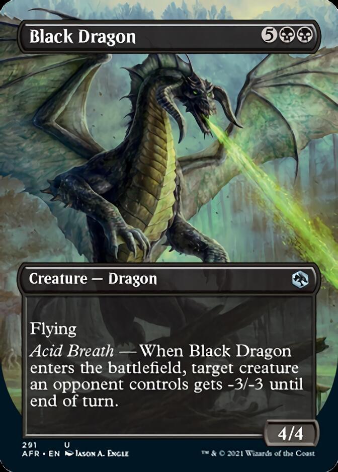 Black Dragon (Borderless Alternate Art) [Dungeons & Dragons: Adventures in the Forgotten Realms] | Eastridge Sports Cards & Games