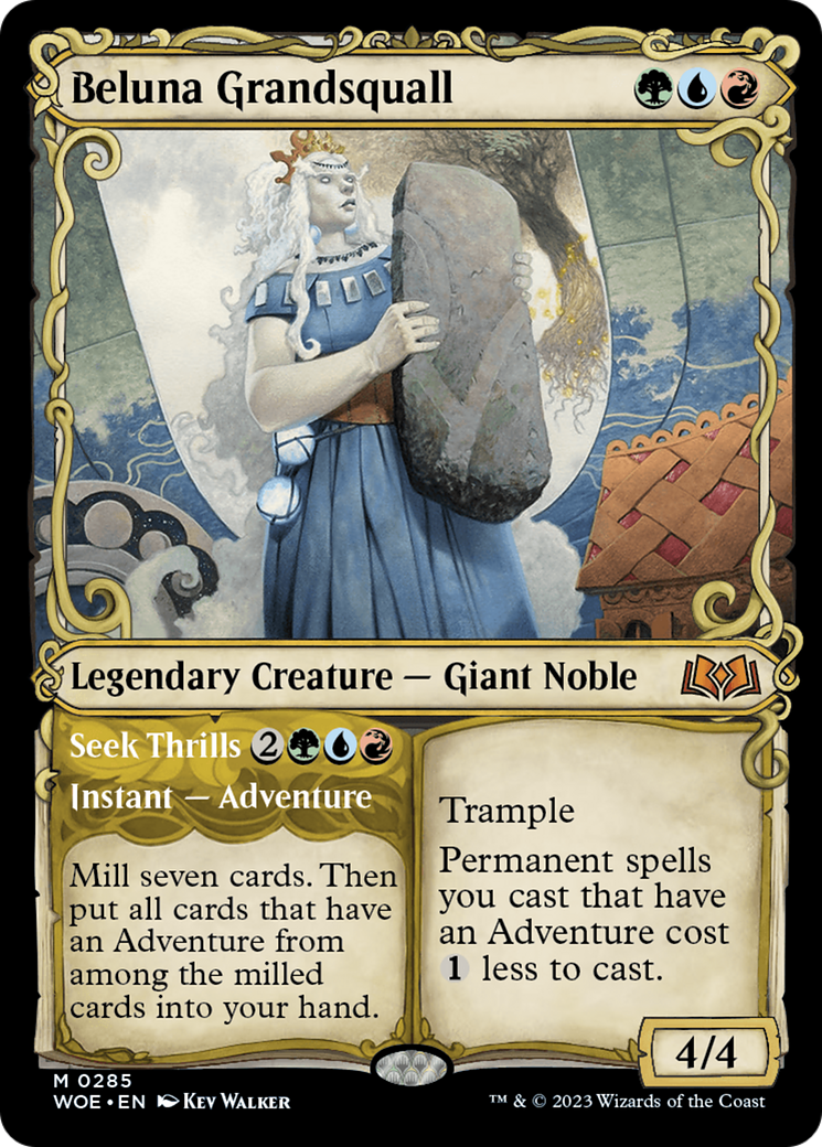 Beluna Grandsquall // Seek Thrills (Showcase) [Wilds of Eldraine] | Eastridge Sports Cards & Games