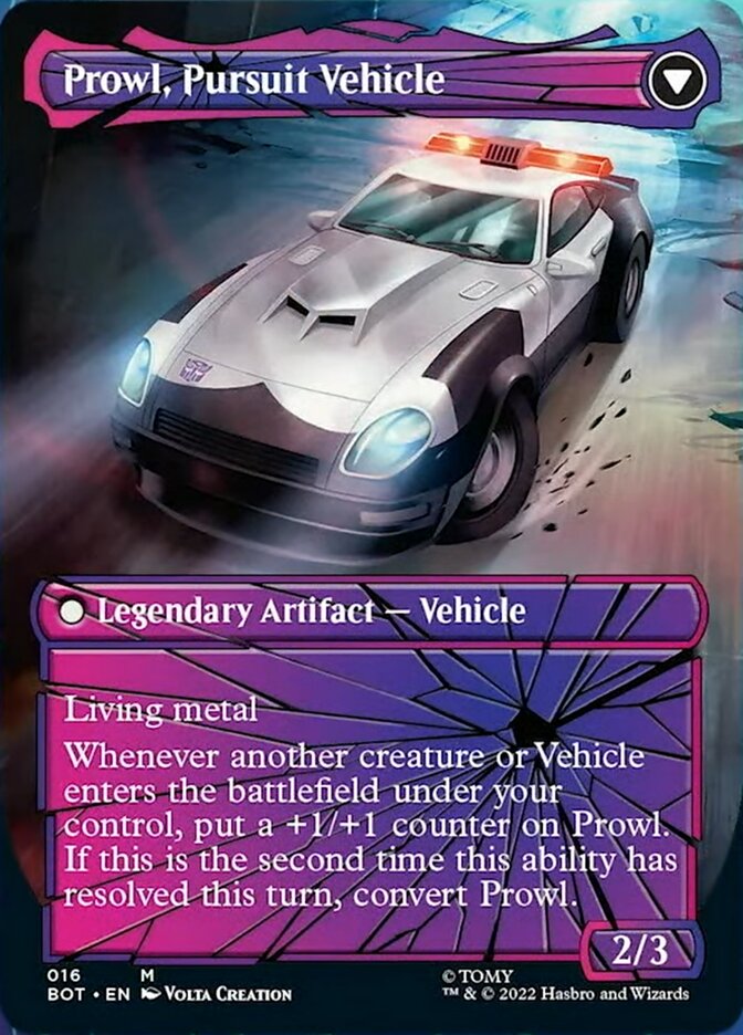 Prowl, Stoic Strategist // Prowl, Pursuit Vehicle (Shattered Glass) [Universes Beyond: Transformers] | Eastridge Sports Cards & Games