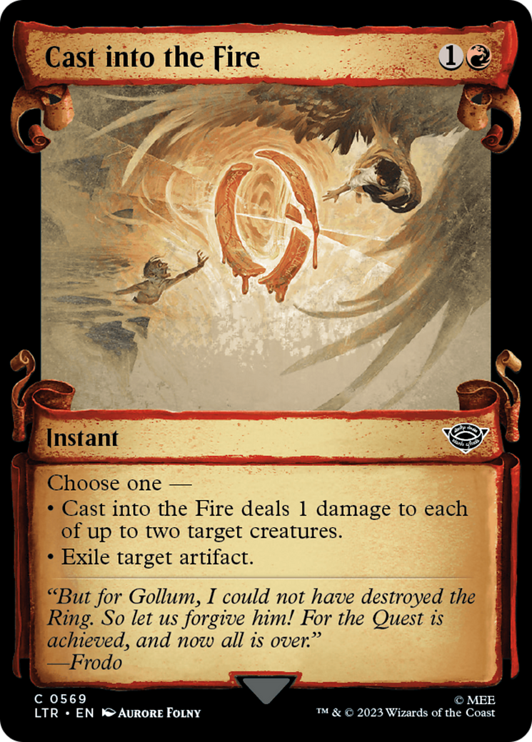 Cast into the Fire [The Lord of the Rings: Tales of Middle-Earth Showcase Scrolls] | Eastridge Sports Cards & Games