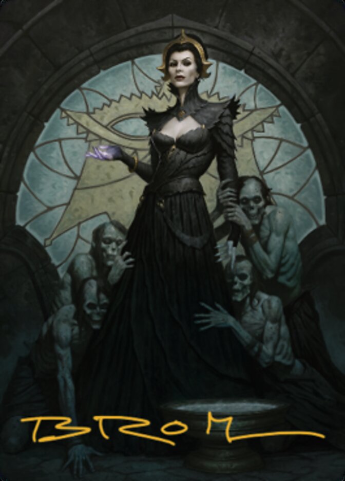 Liliana of the Veil Art Card (Gold-Stamped Signature) [Dominaria United Art Series] | Eastridge Sports Cards & Games