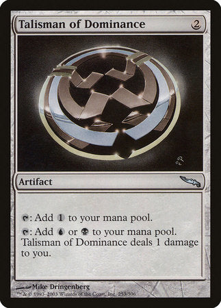 Talisman of Dominance [Mirrodin] | Eastridge Sports Cards & Games