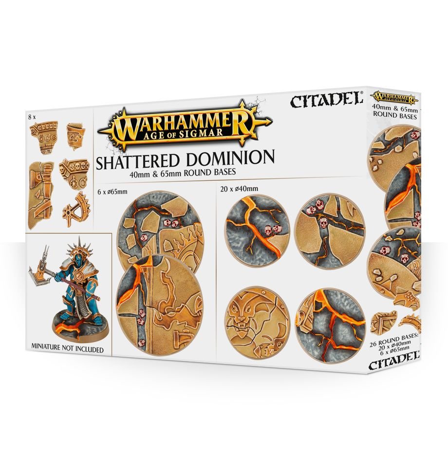 Shattered Dominion: 40 & 65mm Round Bases | Eastridge Sports Cards & Games