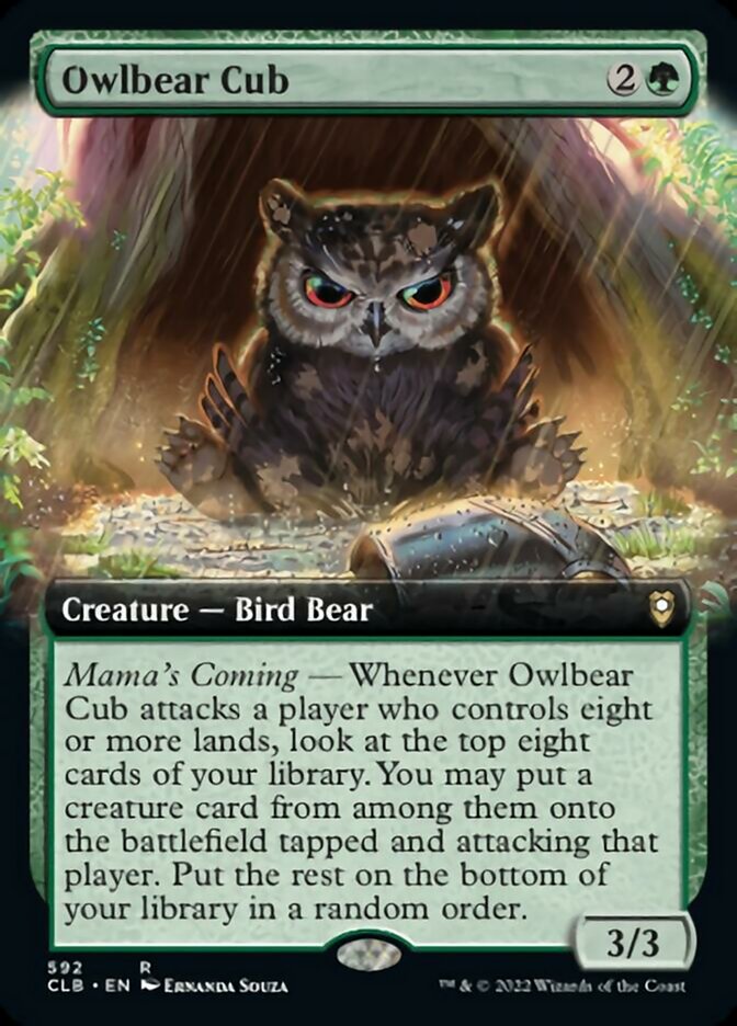 Owlbear Cub (Extended Art) [Commander Legends: Battle for Baldur's Gate] | Eastridge Sports Cards & Games