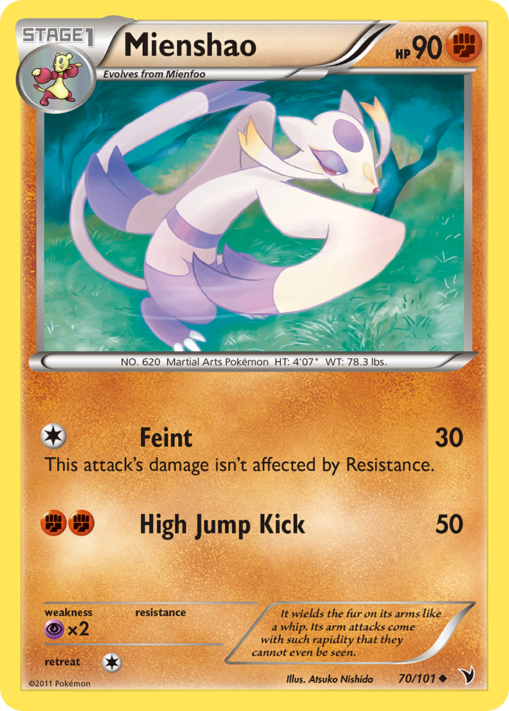 Mienshao (70/101) [Black & White: Noble Victories] | Eastridge Sports Cards & Games