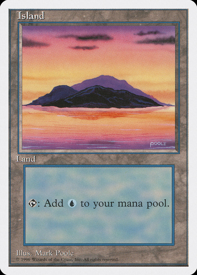 Island (Dark Clouds, Signature on Bottom Right) [Introductory Two-Player Set] | Eastridge Sports Cards & Games