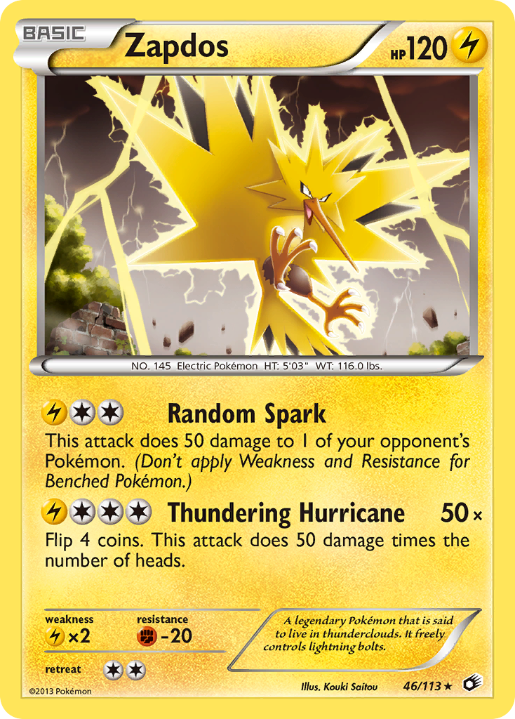 Zapdos (46/113) [Black & White: Legendary Treasures] | Eastridge Sports Cards & Games