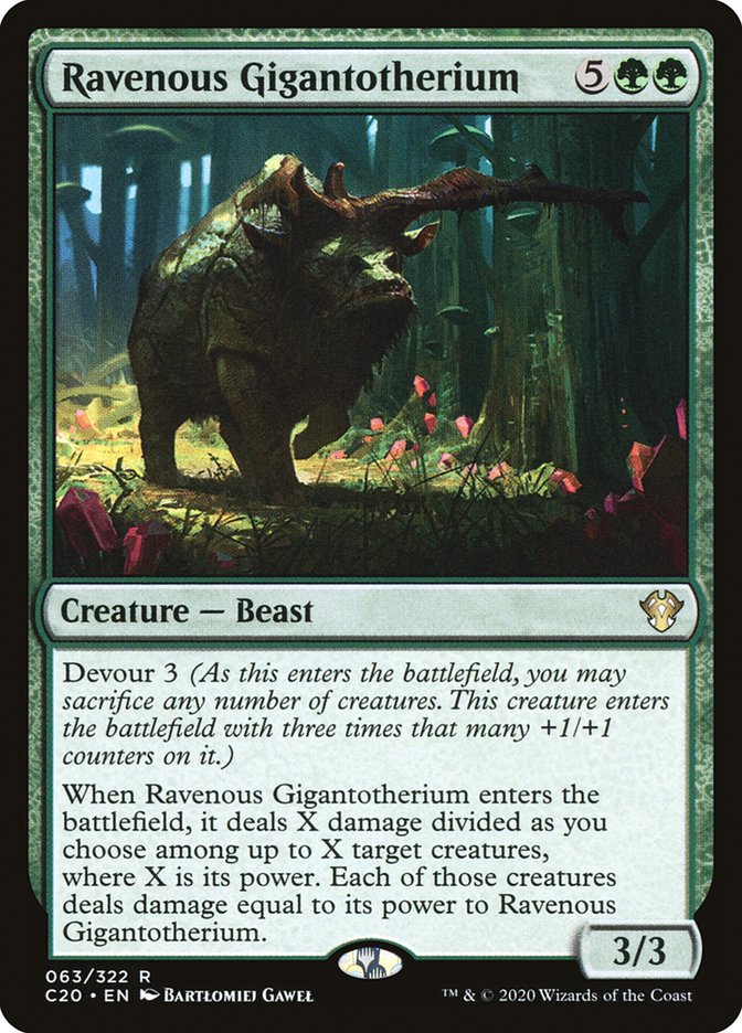 Ravenous Gigantotherium [Commander 2020] | Eastridge Sports Cards & Games