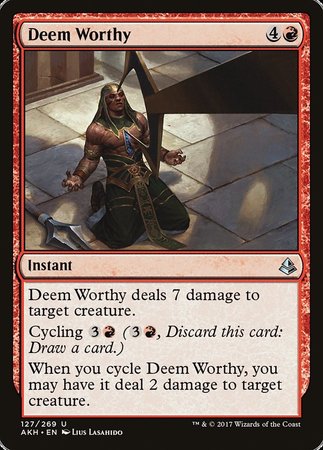 Deem Worthy [Amonkhet] | Eastridge Sports Cards & Games