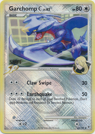 Garchomp C (60/147) (Staff League Promo) [Platinum: Supreme Victors] | Eastridge Sports Cards & Games