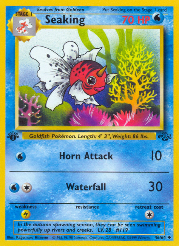 Seaking (46/64) [Jungle 1st Edition] | Eastridge Sports Cards & Games