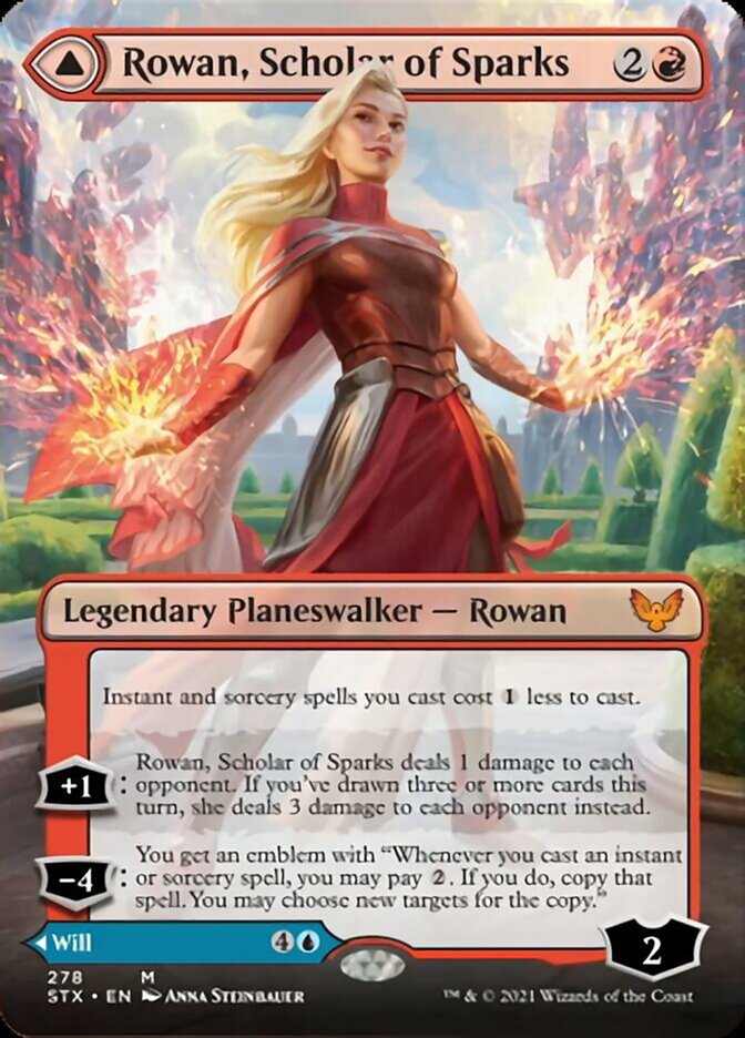 Rowan, Scholar of Sparks // Will, Scholar of Frost (Extended) [Strixhaven: School of Mages] | Eastridge Sports Cards & Games