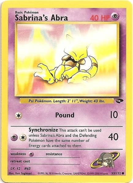 Sabrina's Abra (93/132) [Gym Challenge Unlimited] | Eastridge Sports Cards & Games