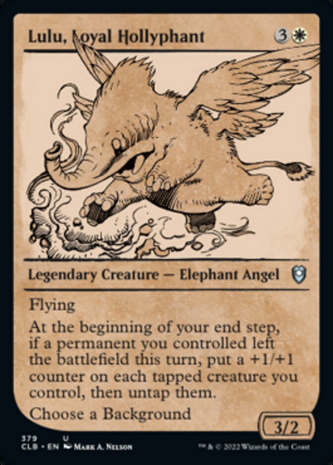Lulu, Loyal Hollyphant (Showcase) [Commander Legends: Battle for Baldur's Gate] | Eastridge Sports Cards & Games