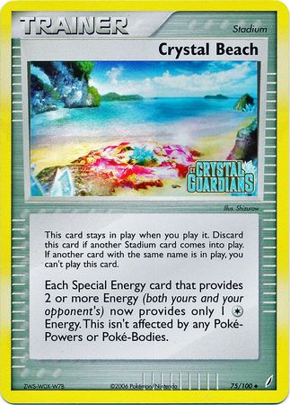 Crystal Beach (75/100) (Stamped) [EX: Crystal Guardians] | Eastridge Sports Cards & Games