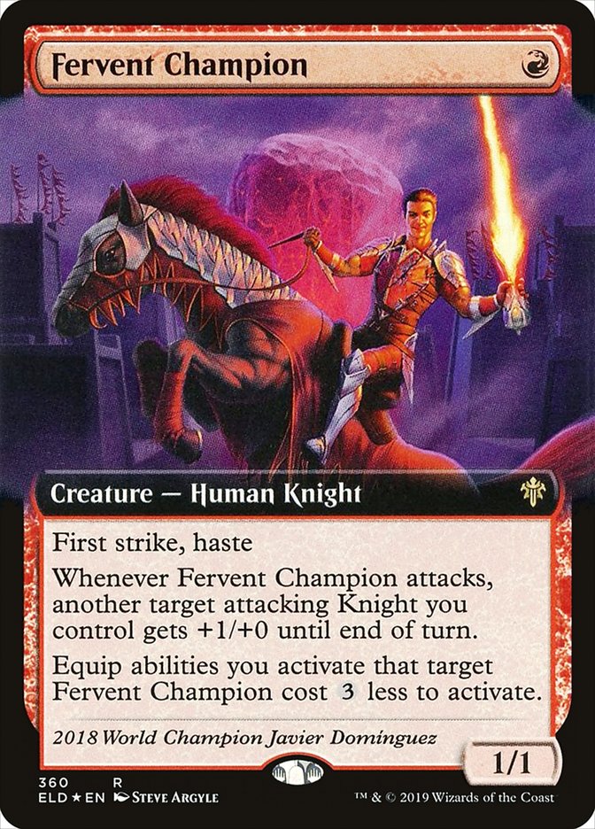 Fervent Champion (Extended Art) [Throne of Eldraine] | Eastridge Sports Cards & Games