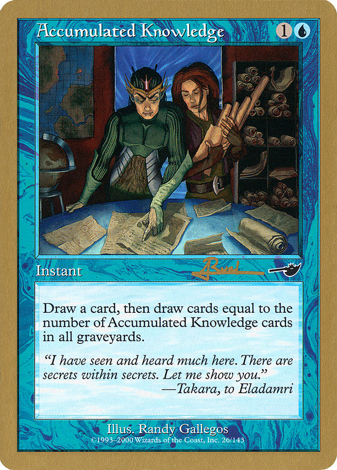 Accumulated Knowledge (Antoine Ruel) [World Championship Decks 2001] | Eastridge Sports Cards & Games