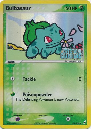 Bulbasaur (45/100) (Stamped) [EX: Crystal Guardians] | Eastridge Sports Cards & Games